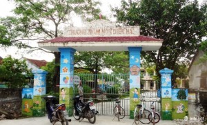 Trường Mầm non Diễn Hải, nơi xảy ra sự việc.