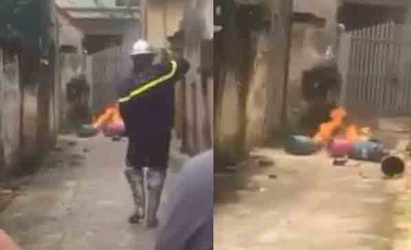 Lực lượng chức năng đang khống chế vụ việc