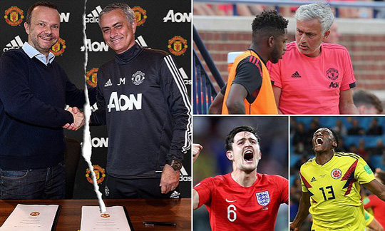 Mâu thuẫn Mourinho - lãnh đạo M.U bị đẩy lên đỉnh điểm