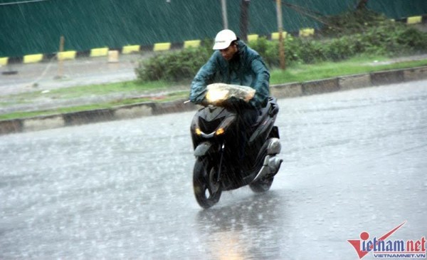 Từ đêm nay, các tỉnh phía Bắc có mưa to