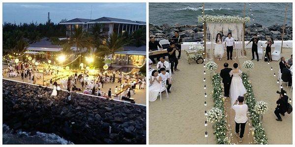 Ảnh Trường Giang, Nhã Phương bên gia đình ở lễ đính hôn
