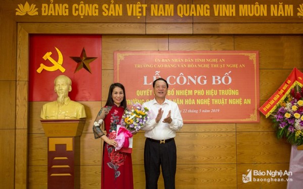 Trường Cao đẳng Văn hóa Nghệ thuật Nghệ An có nữ lãnh đạo đầu...