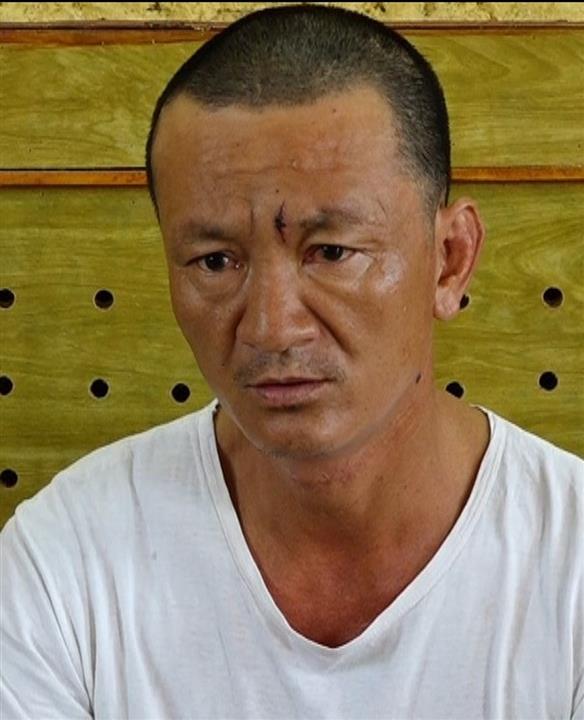 Đối tượng Nguyễn Văn Uyên tại cơ quan công an