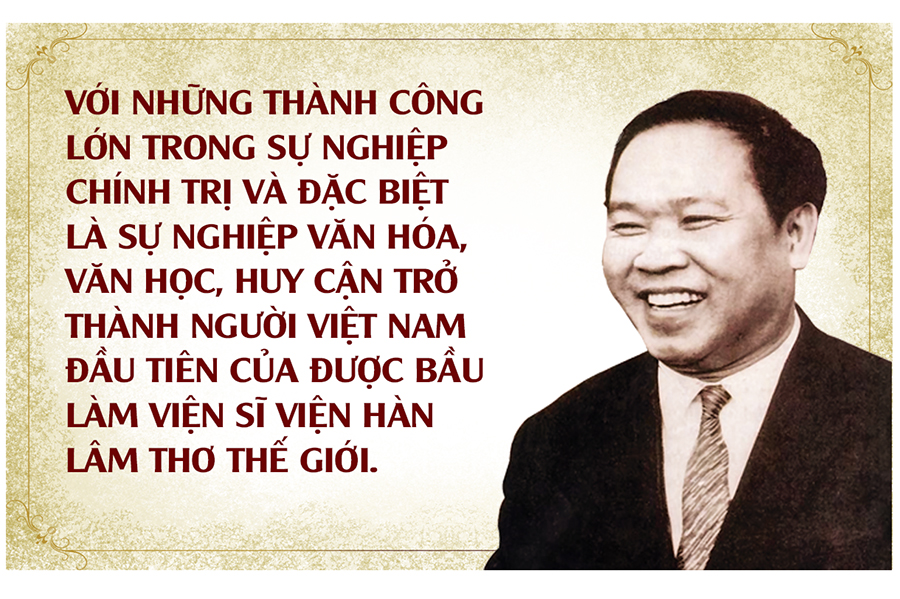 Nhà thơ - nhà văn hóa Huy Cận với quê hương, dòng tộc